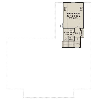 Bonus Room for House Plan #348-00334