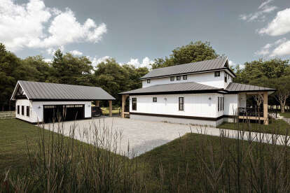 Modern Farmhouse House Plan #5984-00024 Elevation Photo