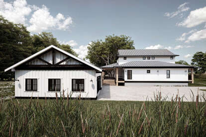 Modern Farmhouse House Plan #5984-00024 Elevation Photo