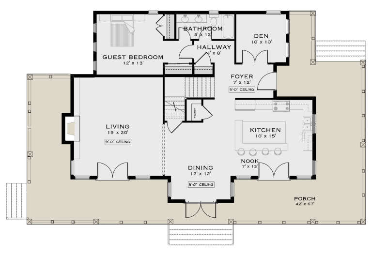 House Plan House Plan #32789 Drawing 1