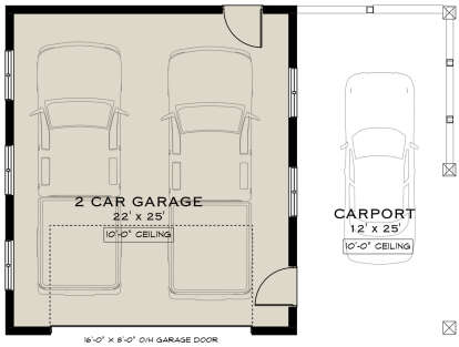 Detached Garage for House Plan #5984-00024