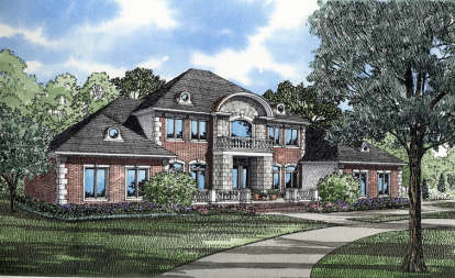 Traditional House Plan #110-00134 Elevation Photo