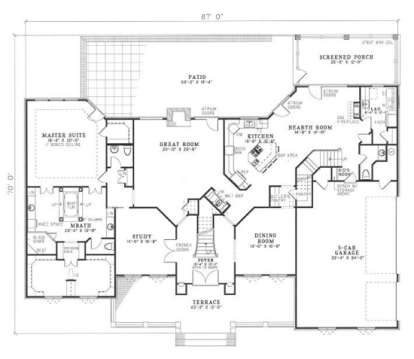Main Floor  for House Plan #110-00134