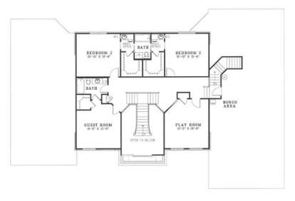 Second Floor for House Plan #110-00134