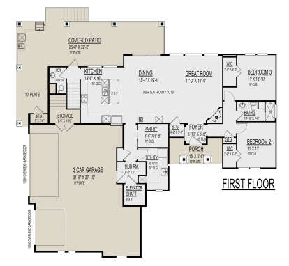 Main Floor  for House Plan #9300-00131