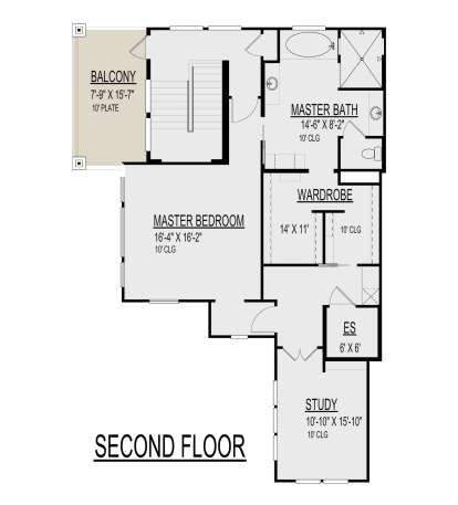 Second Floor for House Plan #9300-00131
