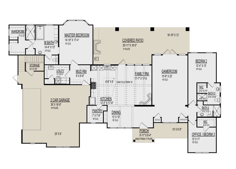 House Plan House Plan #32793 Drawing 1