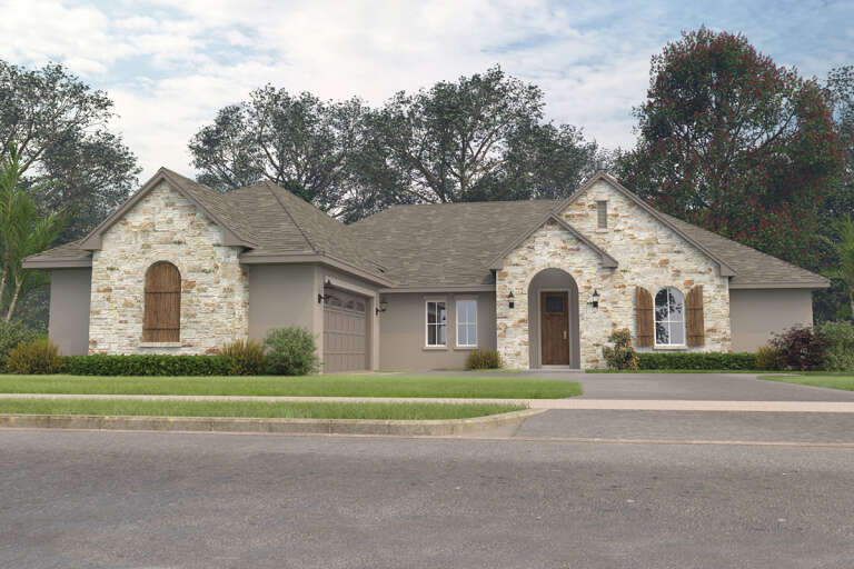 House Plan House Plan #32794 Angled Front Elevation