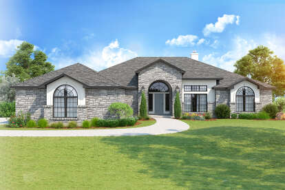 European House Plan #9300-00134 Elevation Photo