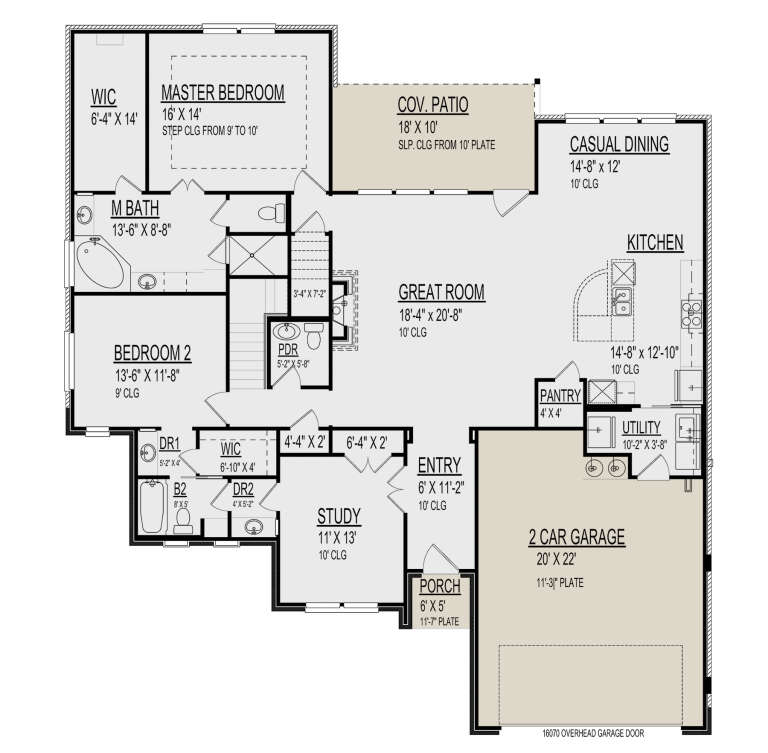 House Plan House Plan #32796 Drawing 1