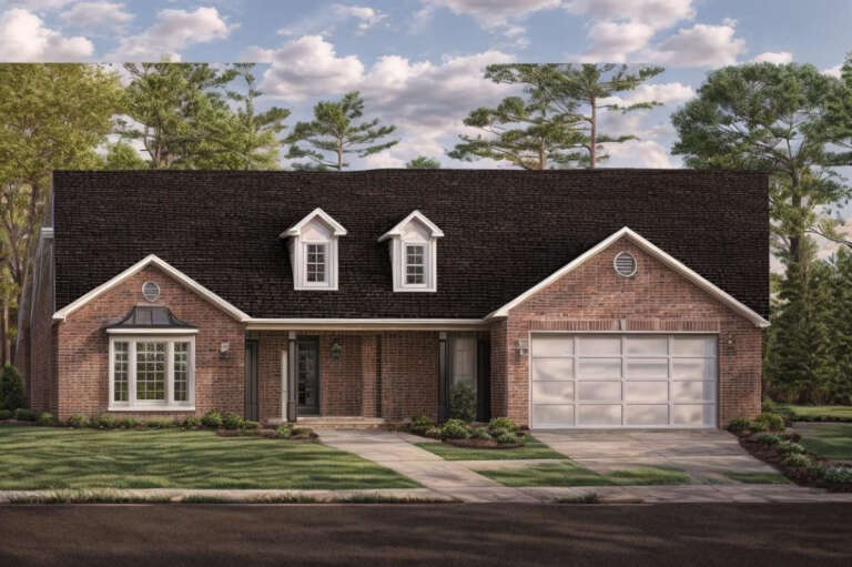House Plan House Plan #328 Angled Front Elevation