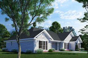 Ranch House Plan #110-00135 Elevation Photo