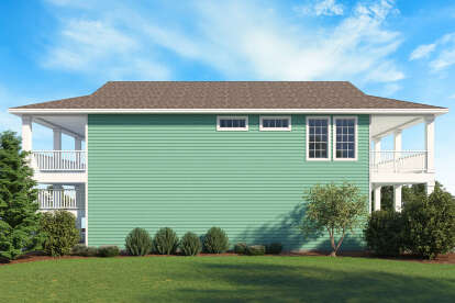 Coastal House Plan #9300-00139 Elevation Photo