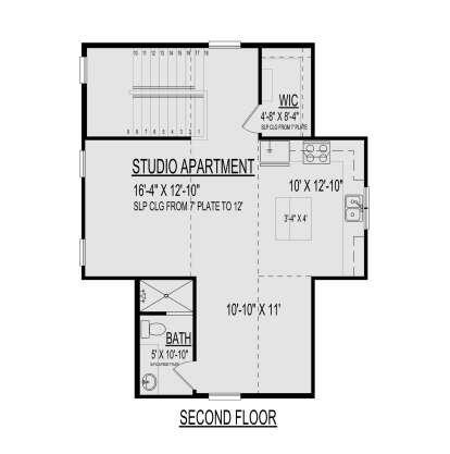 Second Floor for House Plan #9300-00140