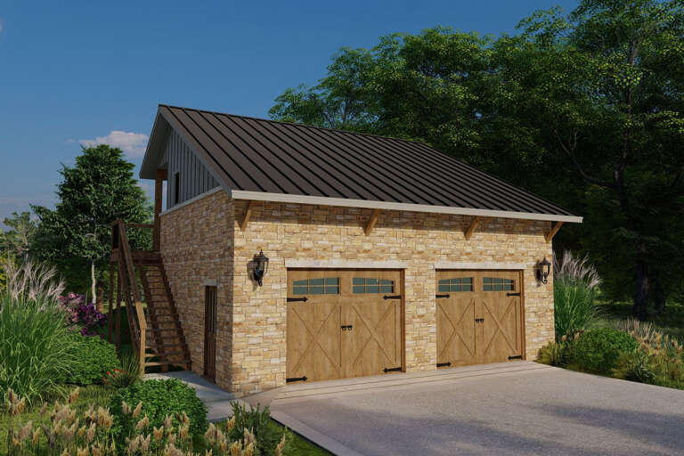 House Plan House Plan #32803 Angled Front Elevation