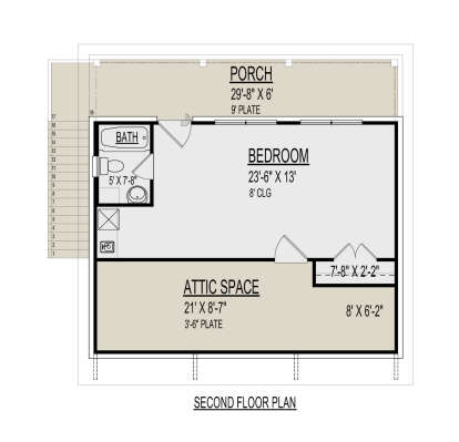 Second Floor for House Plan #9300-00142