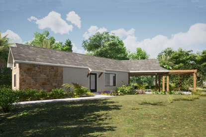 Contemporary House Plan #9300-00143 Elevation Photo