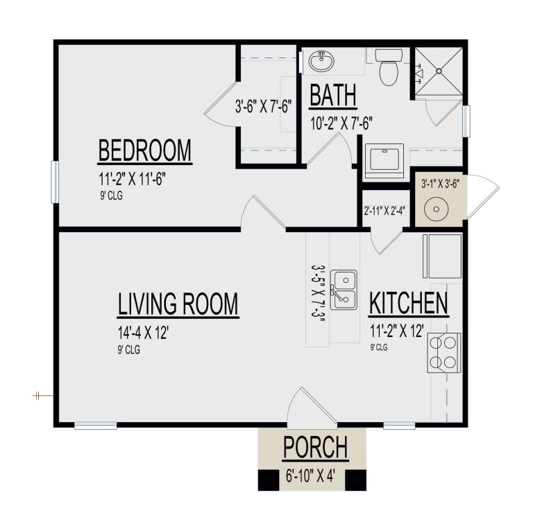House Plan House Plan #32805 Drawing 1