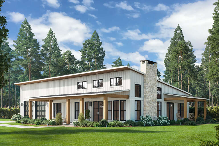 House Plan House Plan #32807 Angled Front Elevation