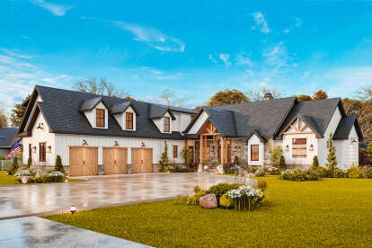 Modern Farmhouse House Plan #699-00404 Elevation Photo