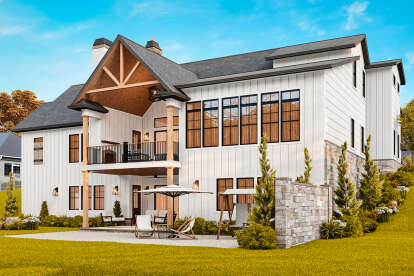 Modern Farmhouse House Plan #699-00404 Elevation Photo