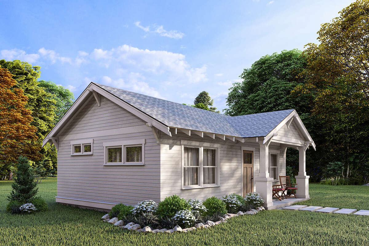Cottage Plan - 600 Square Feet, 1 Bedroom, 1 Bathroom | Floor Plan