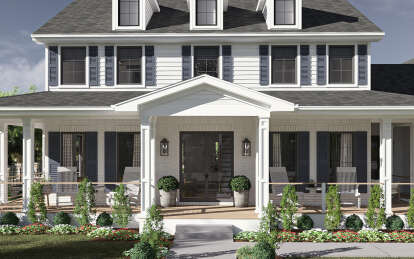 Modern Farmhouse House Plan #963-01132 Elevation Photo