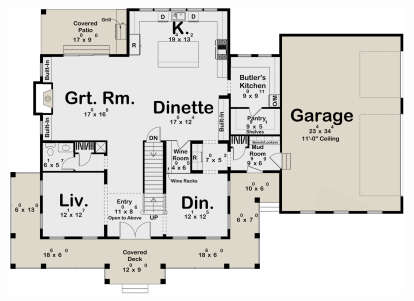 Main Floor  for House Plan #963-01132