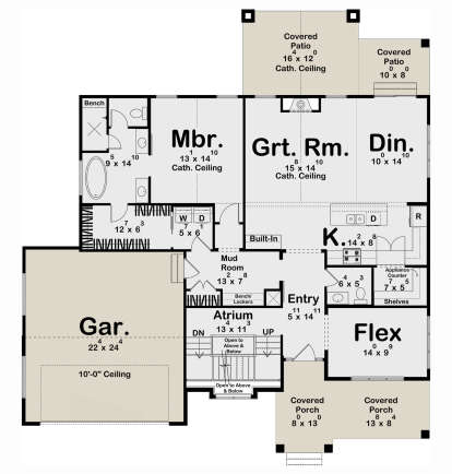 Main Floor  for House Plan #963-01133
