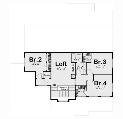 Second Floor for House Plan #963-01133