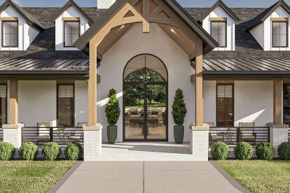 Modern Transitional House Plan #963-01134 Elevation Photo