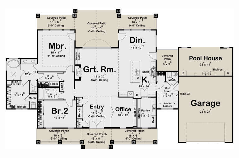 House Plan House Plan #32812 Drawing 1