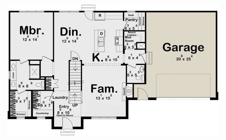 House Plan House Plan #32813 Drawing 1