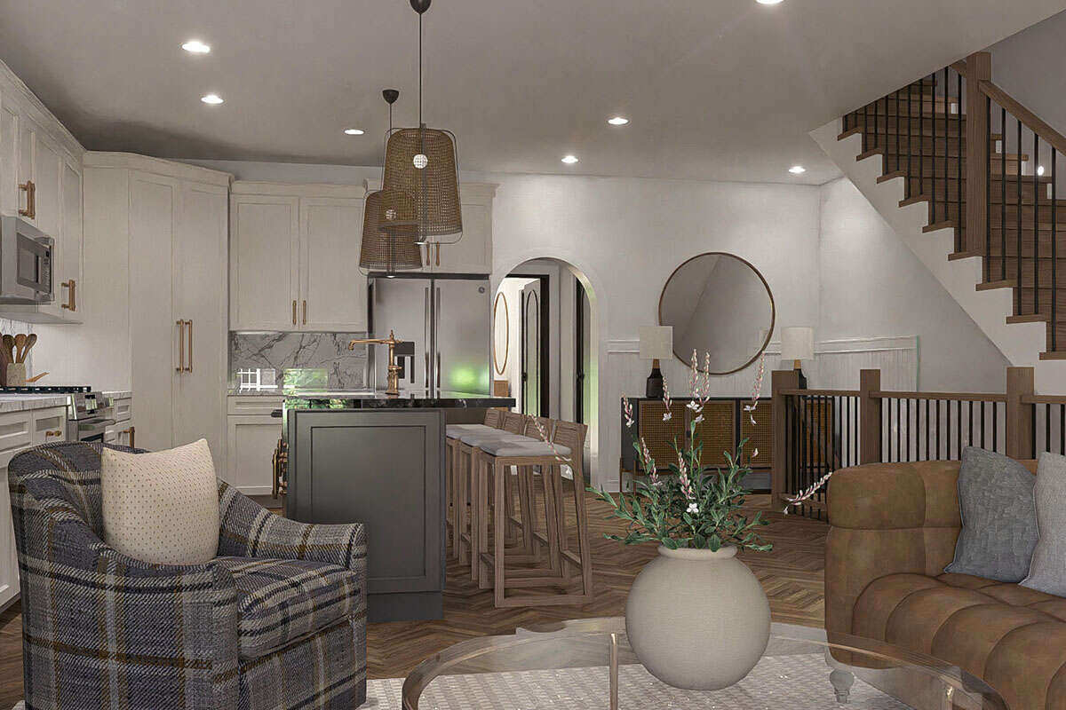値下済 Duplex CustomDesignedCases75×50×33.5 Stylish Duplex with 4 Bedrooms and Inviting Front Porch