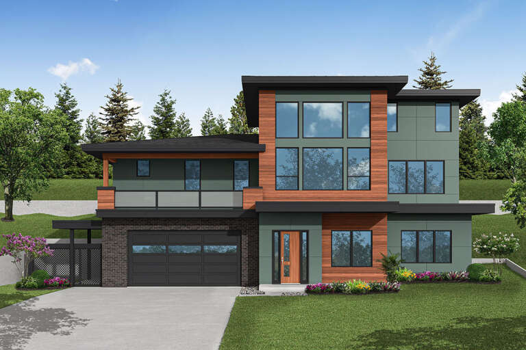 House Plan House Plan #32817 Front Elevation 