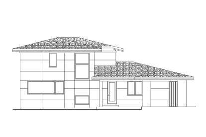 Contemporary House Plan #035-01137 Elevation Photo