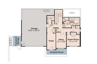 Basement/First Floor for House Plan #035-01137