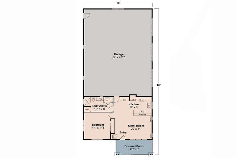 House Plan House Plan #32818 Drawing 1