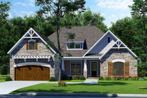Ranch House Plan #110-00136 Elevation Photo