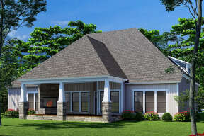 Ranch House Plan #110-00136 Elevation Photo