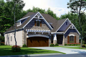 Ranch House Plan #110-00136 Elevation Photo