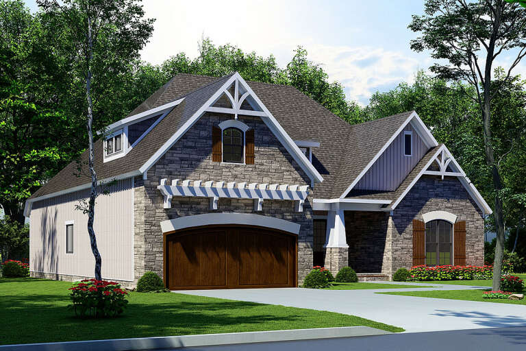 Ranch House Plan #110-00136 Elevation Photo
