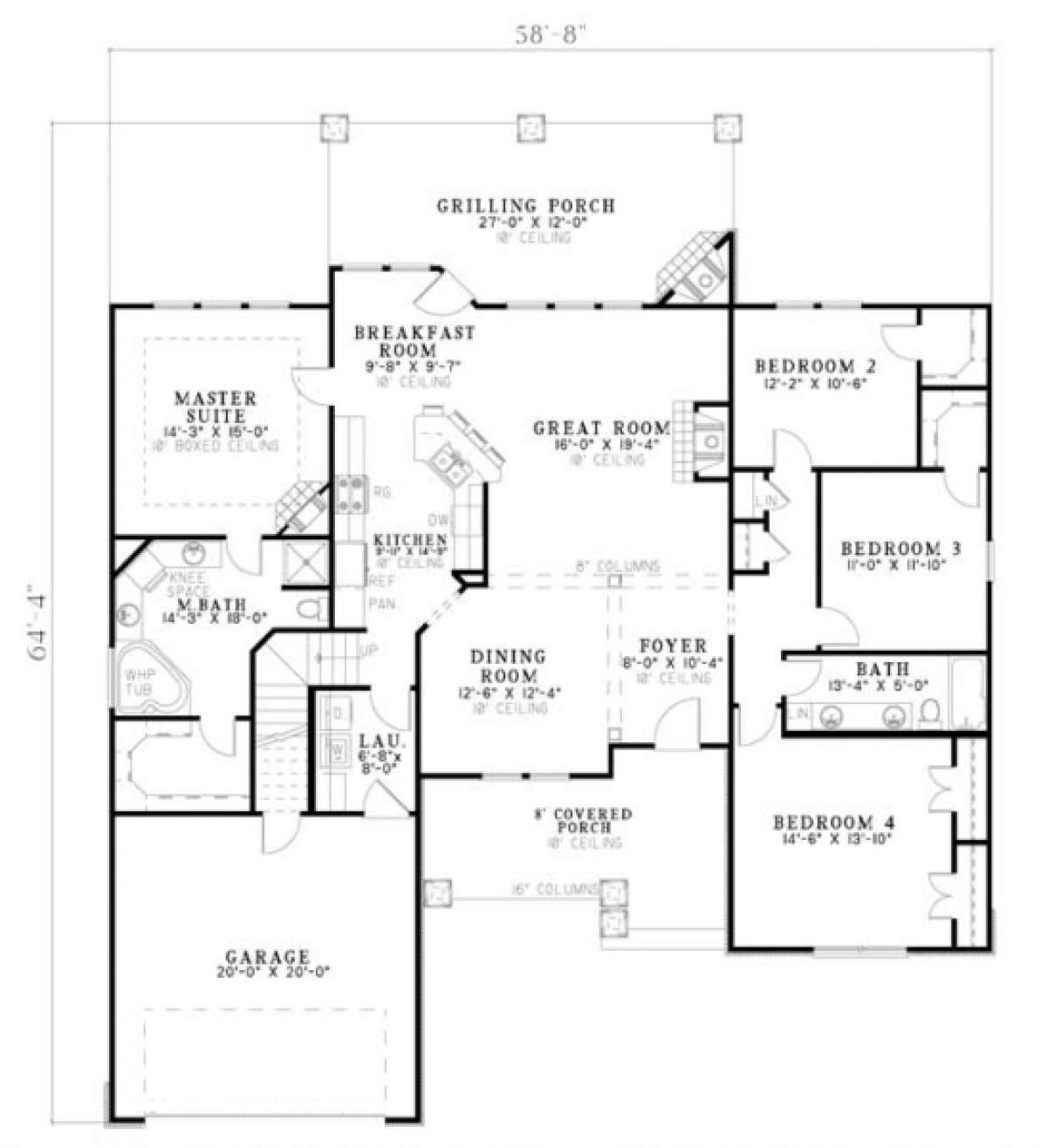 Main Floor for House Plan #110-00136