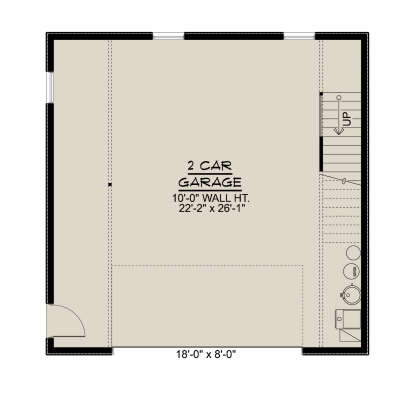 Garage Floor for House Plan #5032-00342