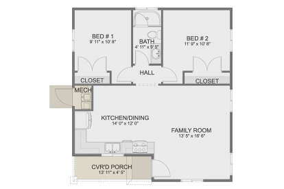 Main Floor  for House Plan #2802-00379