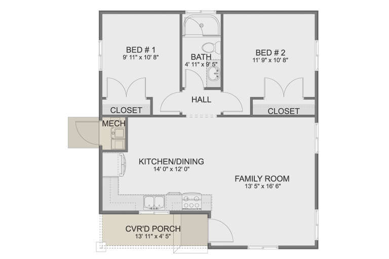 House Plan House Plan #32822 Drawing 1