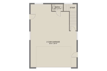 Garage Floor for House Plan #2802-00381