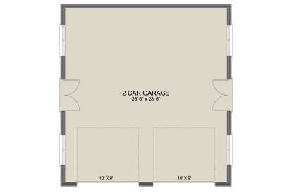 Garage Floor for House Plan #2802-00383