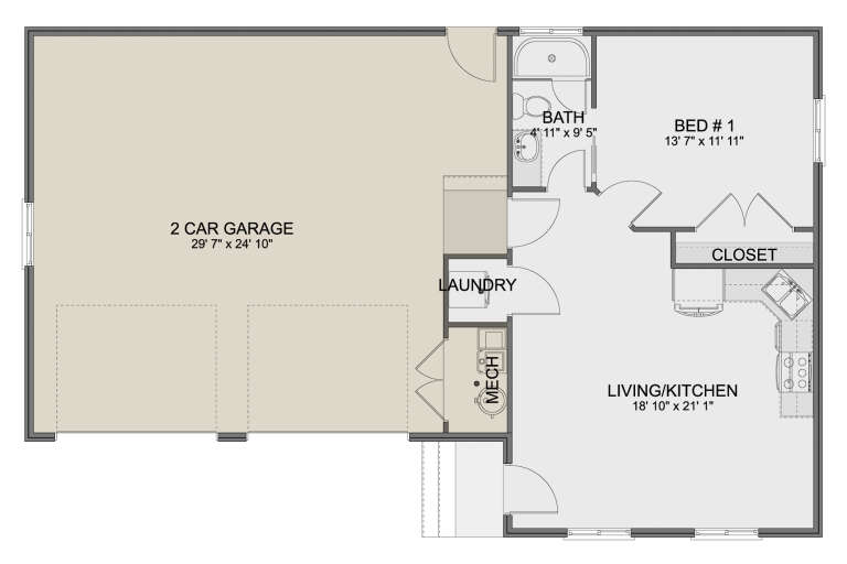 House Plan House Plan #32827 Drawing 1