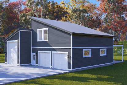 Contemporary House Plan #2802-00385 Elevation Photo